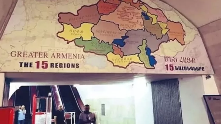 «Հանրապետության հրապարակ» կայարանում փակցված քարտեզը՝ թուրքական ԶԼՄ-ների ուշադրության կենտրոնում