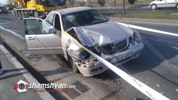 Ավտովթար Երևանում․ բախվել են Mercedes-ները. կան վիրավորներ