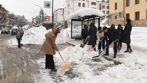 Ինչպես է Ստեփանակերտում իրականացվում ձնամաքրման աշխատանքները