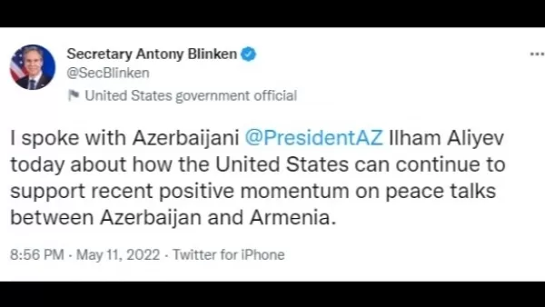 Բլինքենը Ալիևի հետ քննարկել է հայ ռազմագերիների ազատ արձակման հարցը 
