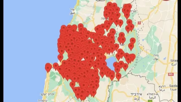 Իսրայելի հյուսիսի բոլոր քաղաքներում օդային տագնապ է հայտարարվել