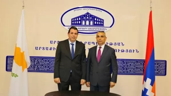 Արցախի արտաքին գործերի նախարարն ընդունել է Կիպրոսի տրովոլոս քաղաքի պատվիրակությանը