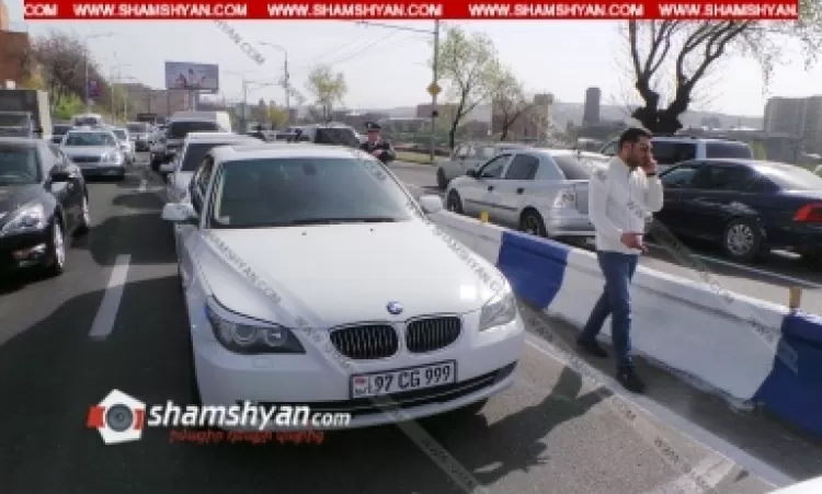 Երևանում բախվել են 2 BMW, 2 Mercedes, 2 Toyota