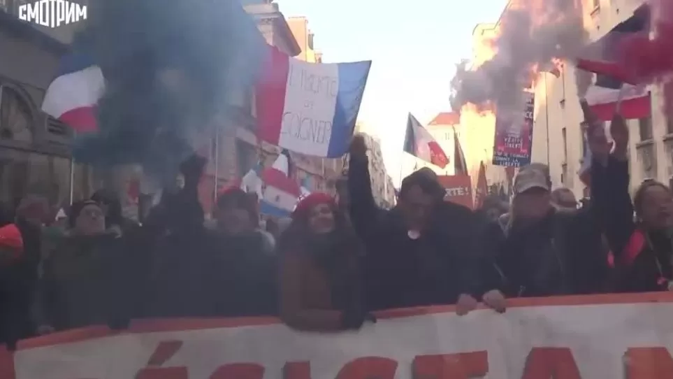 ՏԵՍԱՆՅՈՒԹ. Փարիզում զանգվածային ցույց է տեղի ունեցել ՆԱՏՕ-ի դեմ 
