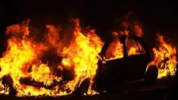 Տաթև-Կապան ավտոճանապարհին այրվել է Mercedes մակնիշի ավտոմեքենա