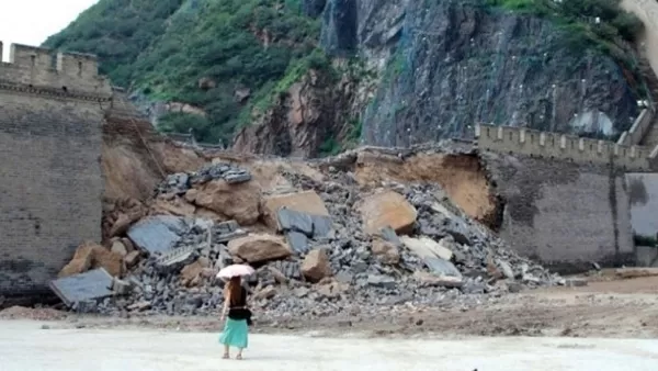 ՏԵՍԱՆՅՈՒԹ. Երկրաշարժի հետևանքով Չինական մեծ պատի մի հատված փլուզվել է 
