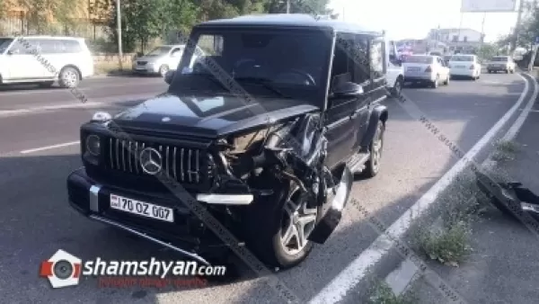 Թբիլիսյան խճուղում բախվել են Mercedes G և Opel մակնիշի ավտոմեքենաները. կա վիրավոր