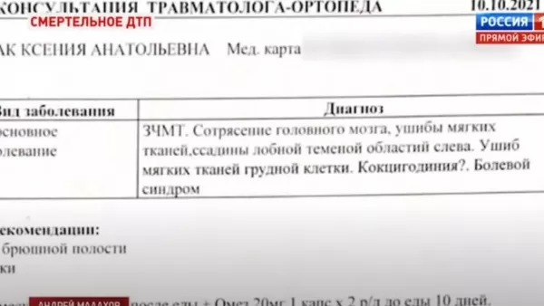 Մալախովը հրապարակել է Սոբչակի բժշկական եզրակացությունը Սոչիի մահացու վթարից հետո