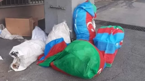 ՏԵՍԱՆՅՈՒԹ. Ադրբեջանի դրոշը Թուրքիայում օգտագործվել է որպես աղբի տոպրակ