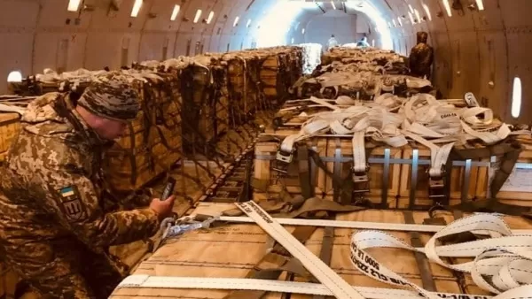 80 տոննա զինամթերքով 9-րդ ինքնաթիռը ժամանել է Կիև