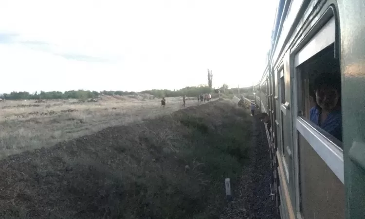 Քիչ առաջ տրակտորը հարվածել է Գյումրի-Երևան գնացքին