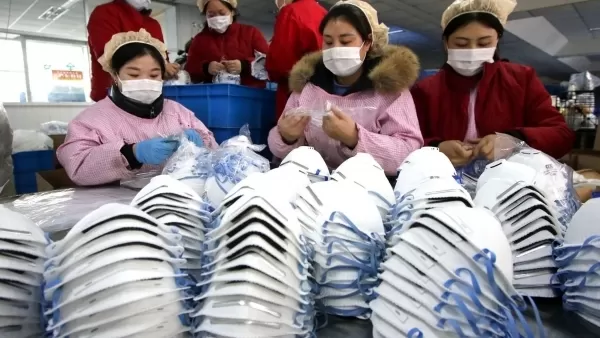 Չինաստանի հարավում գործող ֆաբրիկան սկսել է օրական 1,2 մլն բժշկական դիմակ արտադրել