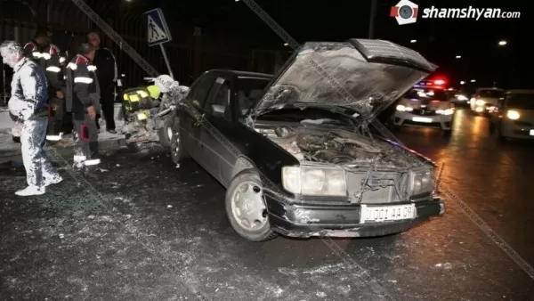 ԼՈՒՍԱՆԿԱՐՆԵՐ. Երևանում  Mercedes-ը վրաերթի է ենթարկել փողոցում գծանշում իրականացնողներին