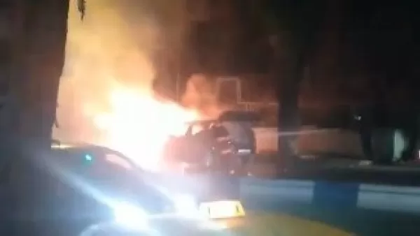 ԱՐՏԱԿԱՐԳ ԴԵՊՔ. Մեքենա է այրվում Մյասնիկյան պողոտայում