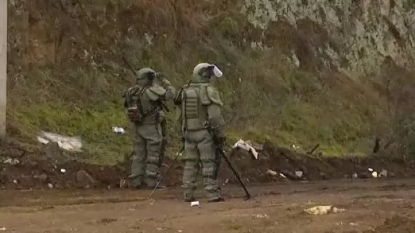 Ռուս ռազմական ինժեներները իրականացրել են  պայթյունավտանգ առարկաների վնասազերծում Ստեփանակերտ քաղաքի հարավում