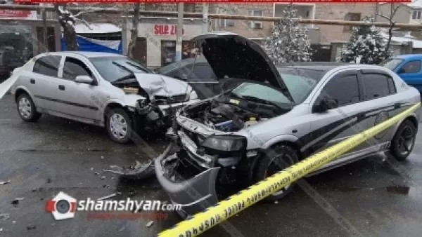 Երևանում բախվել են Chevrolet-ն ու 2 Opel-ները․ կան վիրավորներ