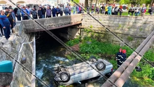 Սյունիքում մեքենան 3.5 մետր բարձրությունից ընկել է գետը․ վարորդը հոսպիտալացվել է