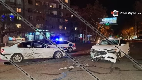 Խոշոր ավտովթար Երևանում. բախվել են BMW-ն ու Ford-ը, կան վիրավորներ. Shamshyan. com