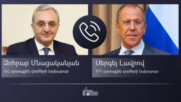 Զոհրաբ Մնացականյանը հեռախոսազրույց է ունեցել Լավրովի հետ