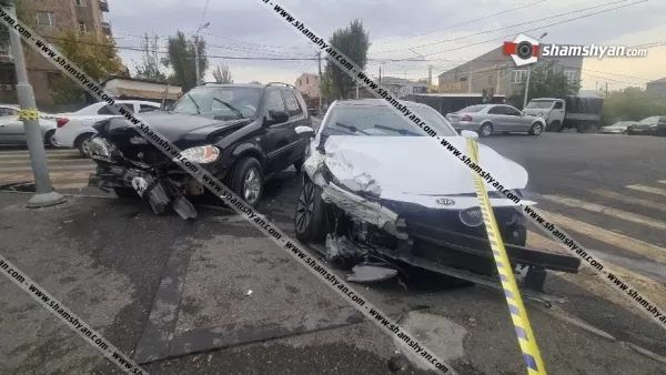  Երևանում ճակատ-ճակատի բախվել են Mercedes-ն ու Kia-ն. կան վիրավորներ