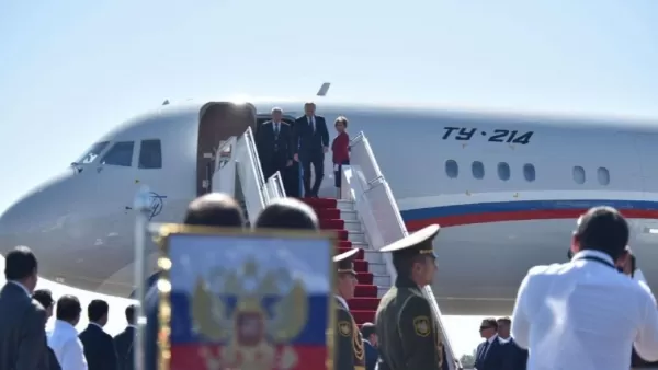 ՏԵՍԱՆՅՈՒԹ․ ՌԴ նախագահ Վլադիմիր Պուտինը ժամանեց Հայաստան