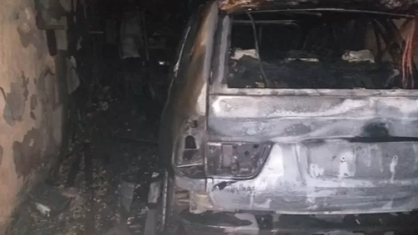 «BMW» մակնիշի ավտոմեքենան ավտոտնակում այրվել է