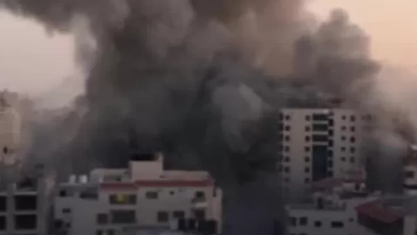 ՏԵՍԱՆՅՈՒԹ. Ճշգրիտ հրթիռային հարվածով ոչնչացվում է Գազայի կենտրոնում գտնվող Բուրջ աշ Շուրուք բիզնես-կետրոնը