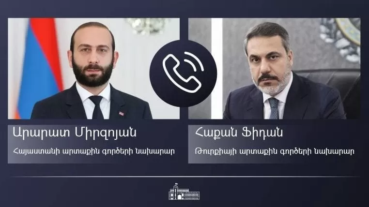 Արարատ Միրզոյանը հեռախոսազրույց է ունեցել Թուրքիայի նորանշանակ արտգործնախարարի հետ