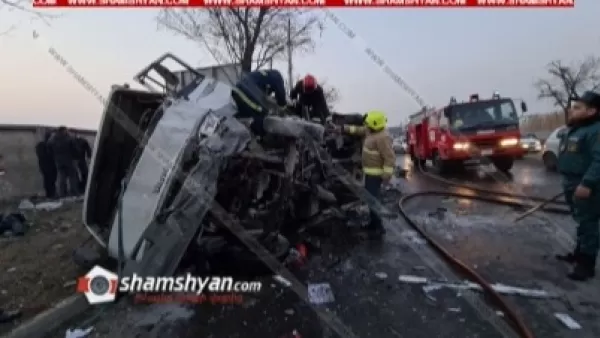Խոշոր ավտովթար-հրդեհ՝ Երևանում. «Ռենեսանս»-ի մոտ բախվել են Mercedes-ն ու Iveco-ն. կան վիրավորներ և զոհ. Shamshyan. com