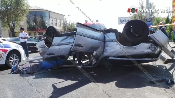 Ողբերգական ավտովթար Երևանում․ Mercedes-ը գլխիվայր շրջվել է․ կա զոհ