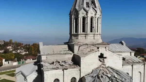 ՏԵՍԱՆՅՈՒԹ. Առանց մեկնաբանության. Սուրբ Ղազանչեցոց եկեղեցին ռմբակոծությունից հետո