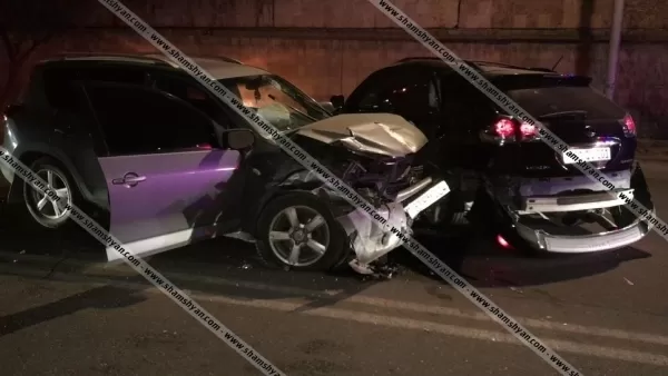Խոշոր ավտովթար՝ Երևանում. 5 վիրավորներից 2-ը երեխաներ են