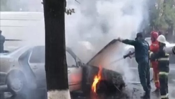 Volkswagen Jetta մակնիշի մեքենան ամբողջությամբ այրվել է