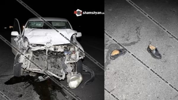 Վրաերթ-ավտովթար Արարատի մարզում. վարորդը վրաերթի է ենթարկել 57-ամյա հետիոտնին և բախվել նրա մեքենային
