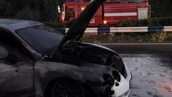 Երևան-Սևան ճանապարհին այրվել են «Bentley»-ի անվադողը և  շարժիչի հատվածը