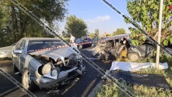 Երևան-Արմավիր ավտոճանապարհին բախվել են Mercedes և ВАЗ 2107 մակնիշի ավտոմեքենաները. մեկ մարդ մահացել է